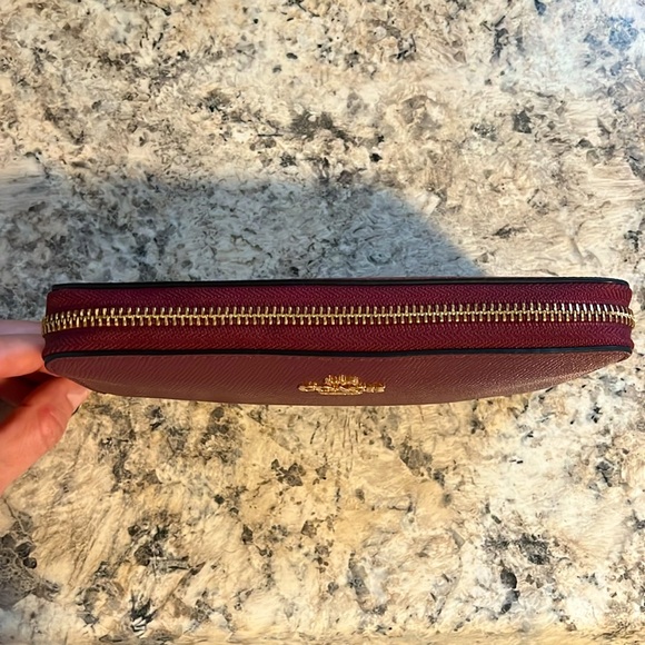 Coach Long Zip Around Wallet 

Cherry Color/Gold Hardware - Picture 3 of 5